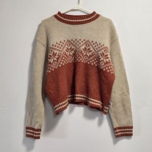 Vintage Unlimited Quest Wool Blend Crewneck Pullover Sweater Size Large